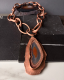 Collar Eslabón Mineral - Cobre