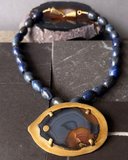 Collar Azul Ancestral - Lapislázuli y ágata