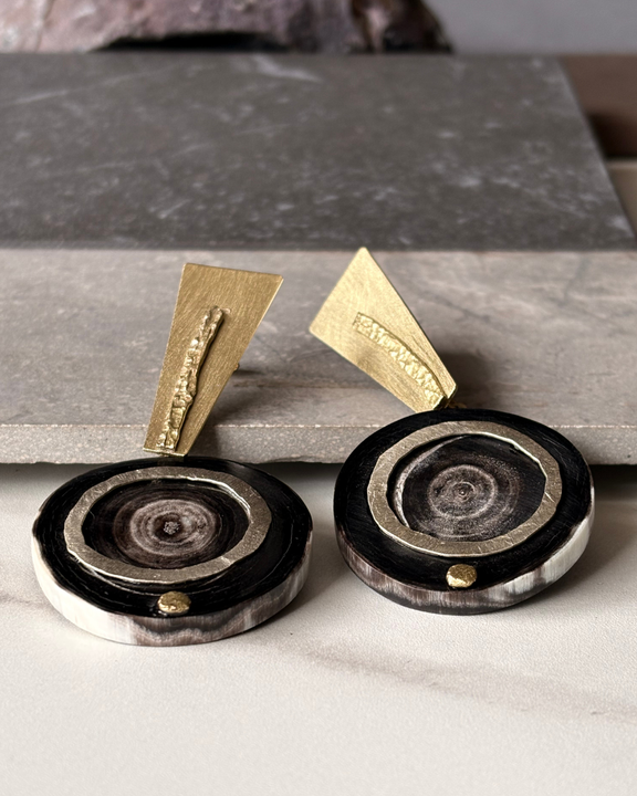 Aros Raíz Mixta - Cacho, Bronce y Alpaca