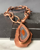 Collar Eslabón Mineral - Cobre