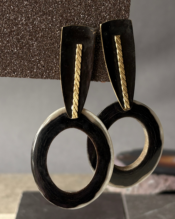 Aros Raíz Oscura - Cacho Natural