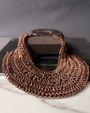 Collar Trama Circular - Cobre