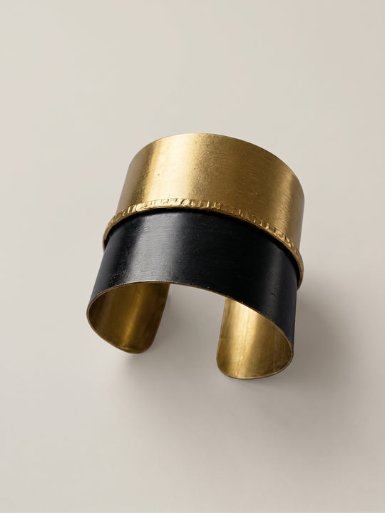 Pulsera Ébano Dual - Bronce