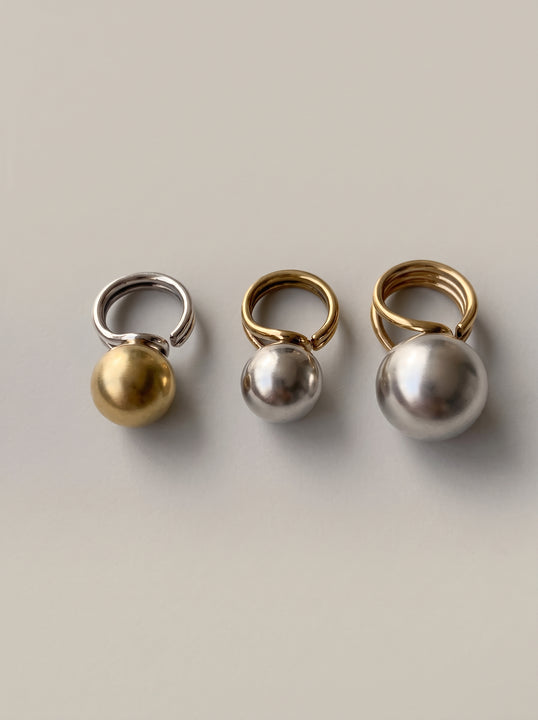 Anillo Esfera Dorada Andina - Talla S