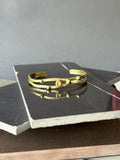 PULSERA DORADO Y PUNTO - Bronce