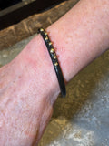 Pulsera Negro Dorado - BRONCE