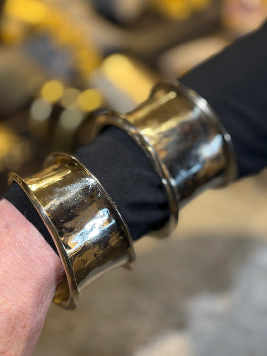 Brazalete Abstracto Talla M - Alpaca pulida