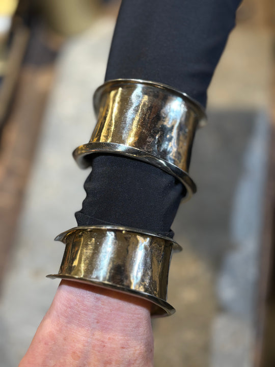 Brazalete Abstracto Talla M - Alpaca pulida