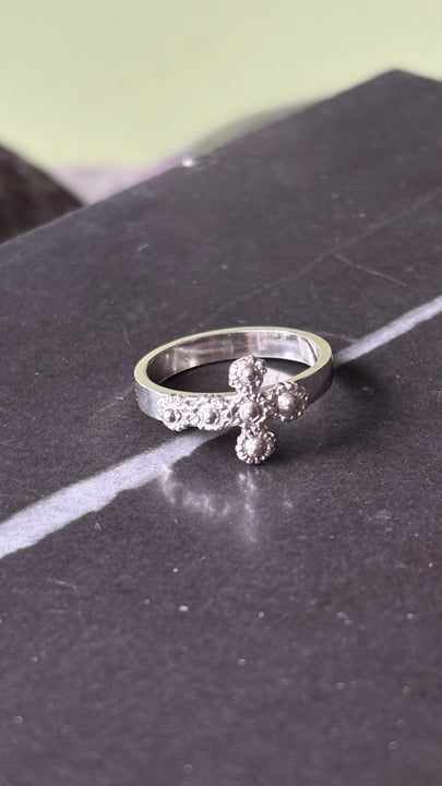 Anillo Cruz Plata – Plata