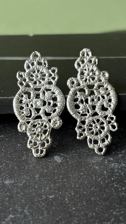 Aros Macramé de Plata