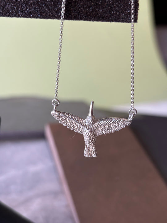 Collar Colibrí de Plata