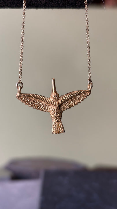 Collar Colibrí Dorado