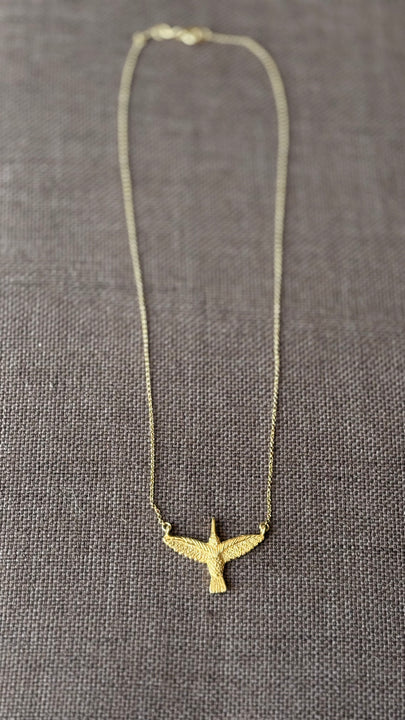 Collar Colibrí Dorado