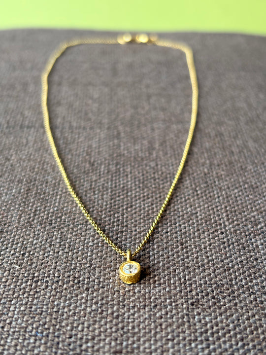 Punto de Luz de Plata Bañada en oro