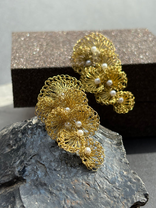 Aros Nidos Dorados - BRONCE