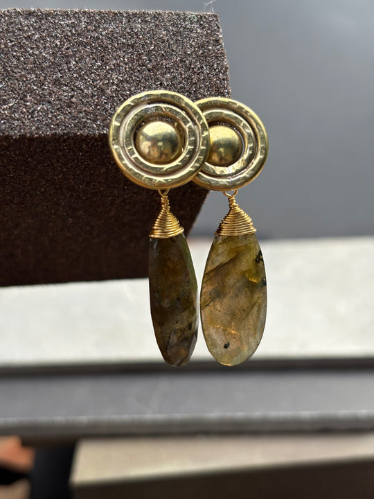 Aros Raíz Labradorita - BRONCE