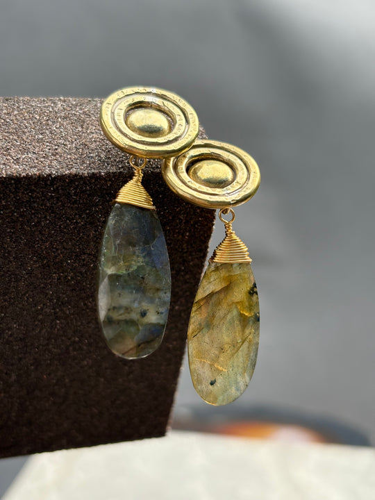 Aros Raíz Labradorita - BRONCE