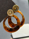 Aros Animal Print - BRONCE