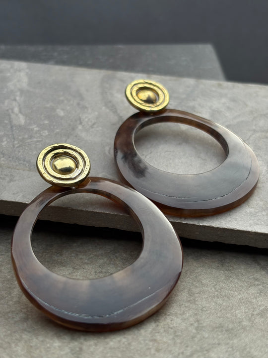Aros Animal Print - BRONCE