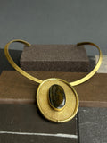 Collar Tiara Altair – Bronce y medallones Ojo de Halcón