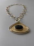 Collar Medallón Obsidiana