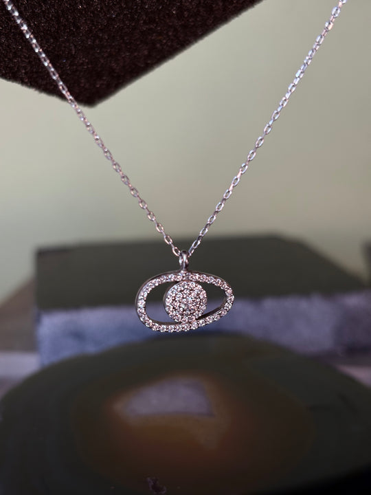 Collar Destello – Plata y circones