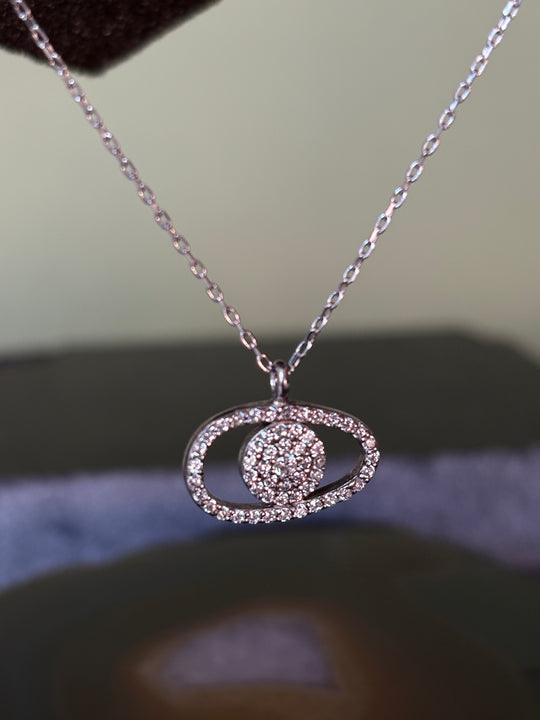 Collar Destello – Plata y circones