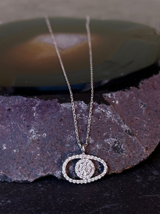 Collar Destello – Plata y circones