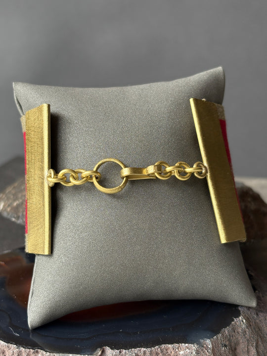 PULSERA MANTO DE HUASO ROJO - Cobre