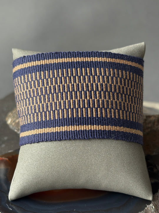 PULSERA MANTO DE HUASO AZUL - Cobre