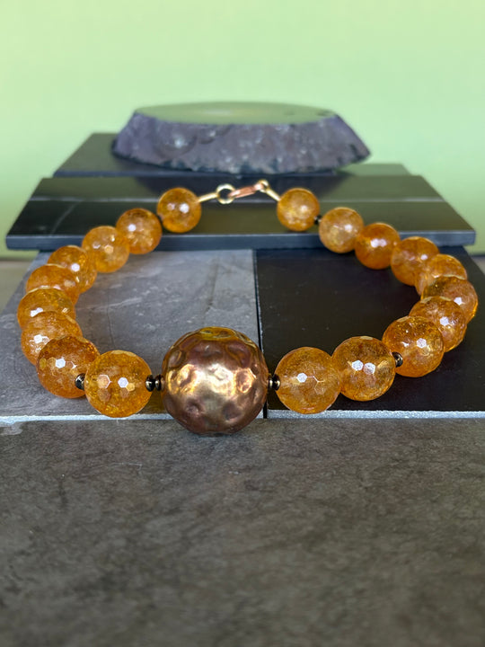 Collar Terra - Cobre y piedras