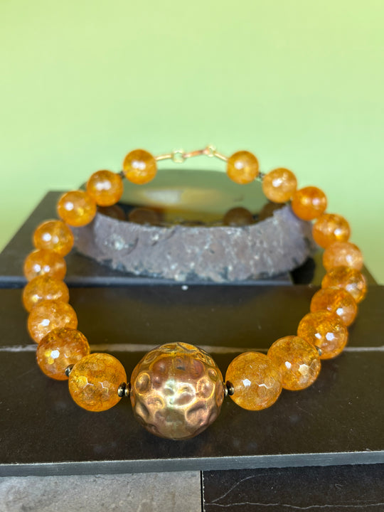 Collar Terra - Cobre y piedras