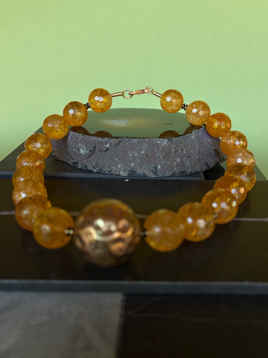 Collar Terra - Cobre y piedras