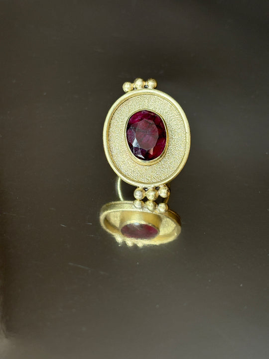 ANILLO REY RUBÍ - Bronce