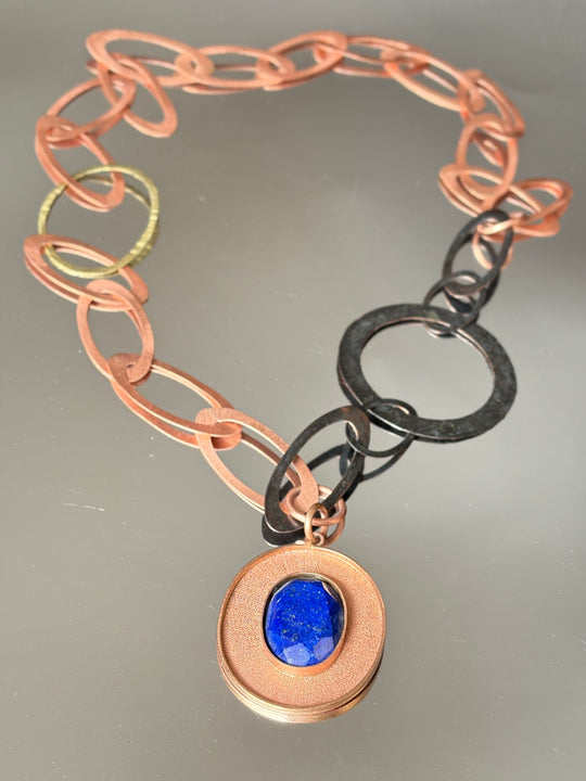 COLLAR CIELO - Cobre Lapislázuli