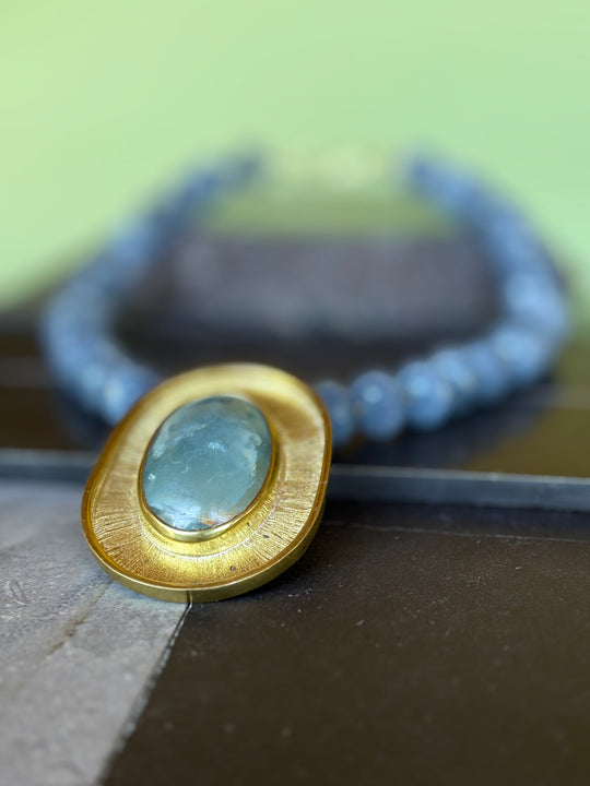 Collar Cielo Marino – Aguamarina