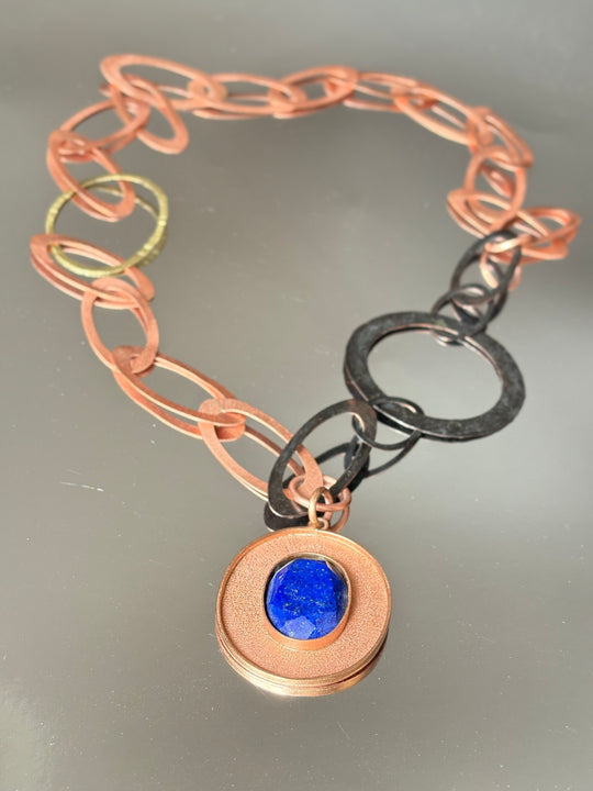 COLLAR CIELO - Cobre Lapislázuli