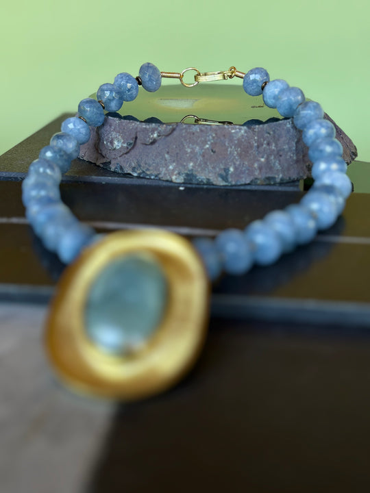 Collar Cielo Marino – Aguamarina