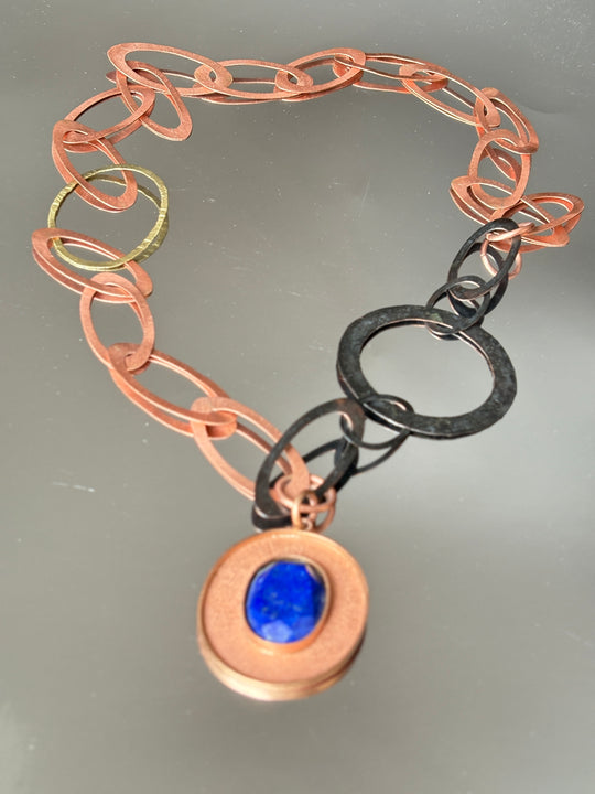 COLLAR CIELO - Cobre Lapislázuli