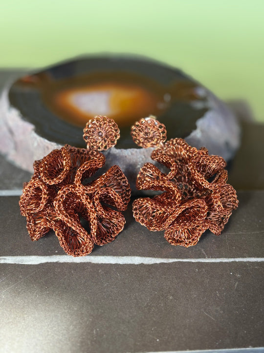 Aros Flor Española – Cobre