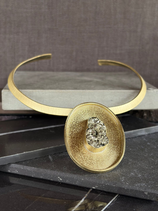 Tiara Corona de Pirita - Bronce