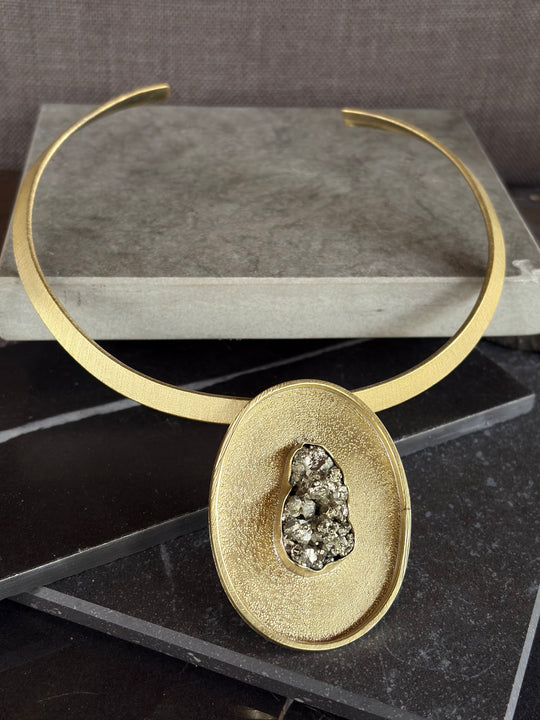 Tiara Corona de Pirita - Bronce