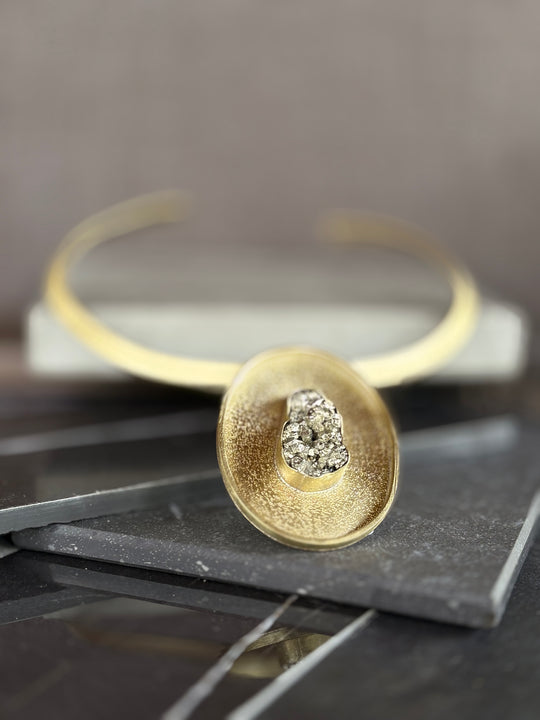 Tiara Corona de Pirita - Bronce