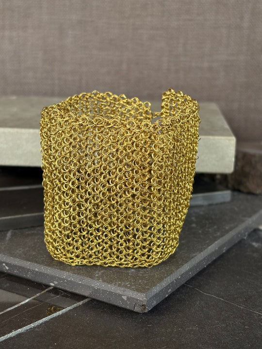 Brazalete Trama Solar - Bronce