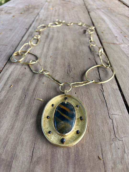 Collar Ojo de Halcón - Bronce