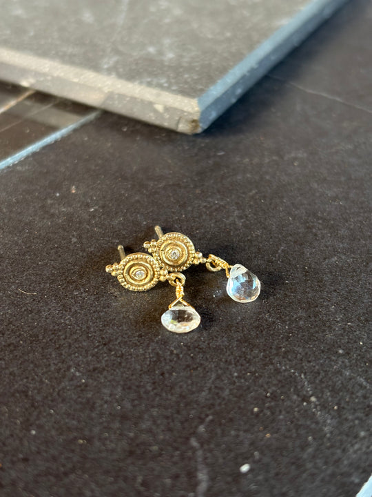 Aros Aurora Dorada - Plata bañada en oro