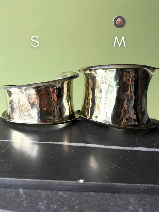 Brazalete Abstracto Talla M - Alpaca pulida