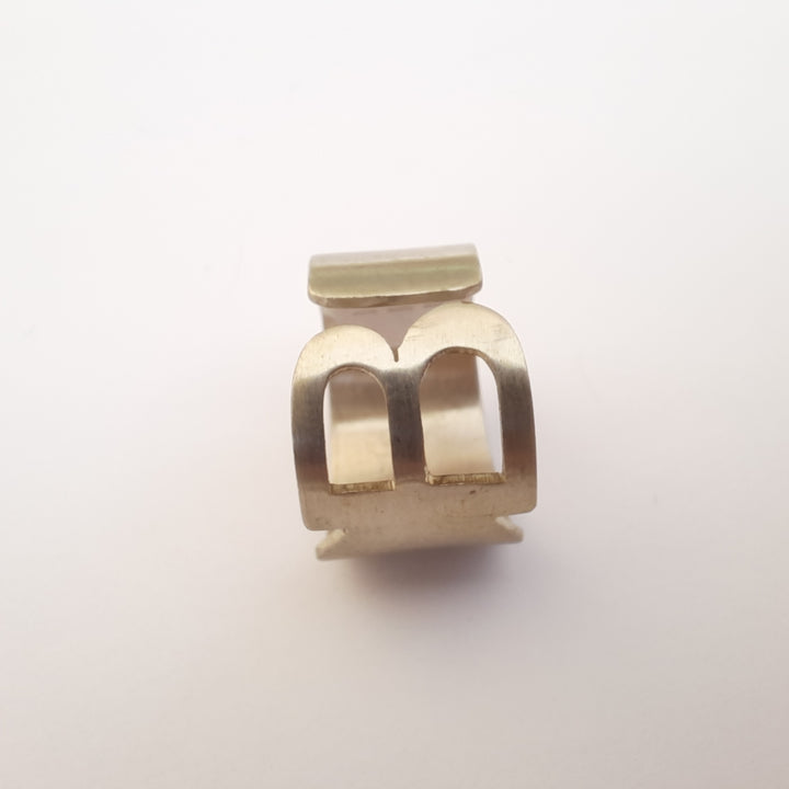 Anillo Letra B alpaca