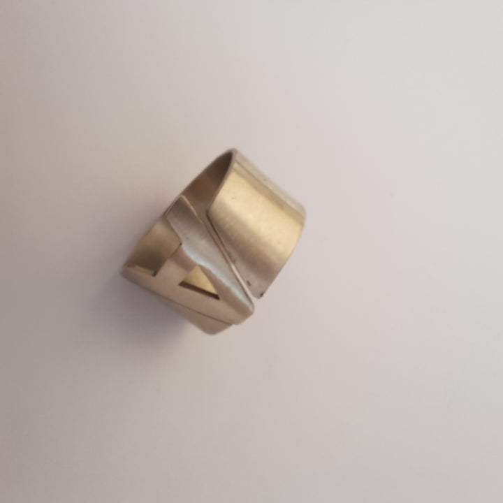 Anillo Letra A alpaca