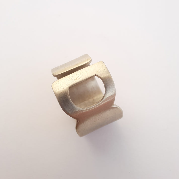 Anillo Letra D alpaca